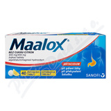 Maalox bez cukru citron 400mg-400mg tbl.mnd.40