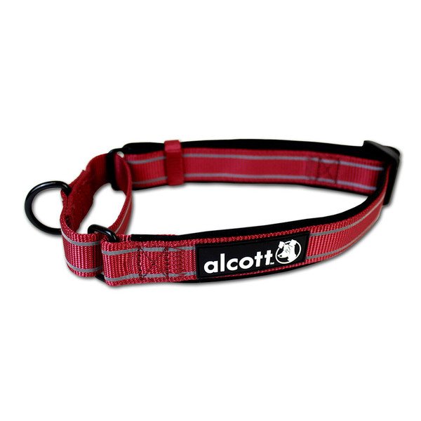 Alcott martingale reflexní obojek pro psy červený, velikost S