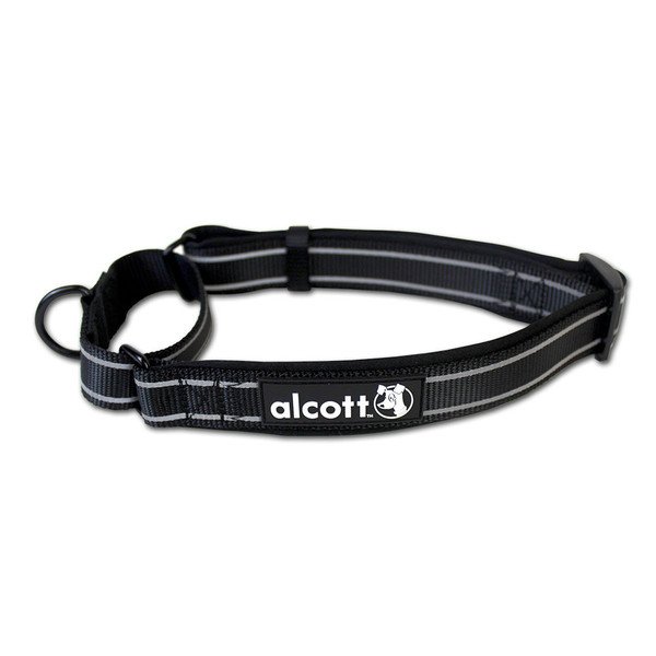 Alcott martingale reflexní obojek pro psy černý, velikost M