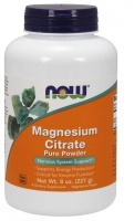Now Foods Magnesium Citrate hořčík prášek | 227 g
