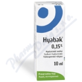 Hyabak 0. 15% gtt. 10ml