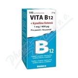 Vita B12+kyselina listová 1mg-400mcg tbl. 100