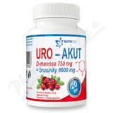 URO-AKUT Manosa 750mg+brusinky 8600mg tbl. 20