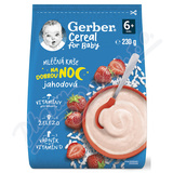 Gerber Cereal Ml. kae na dobrou noc jahod. 230g 6M+