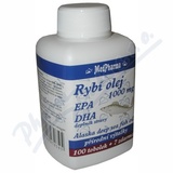MedPharma Rybí olej 1000mg+EPA+DHA tob.107