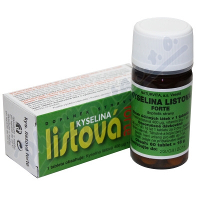 NATURVITA Kyselina listov Forte tbl.60