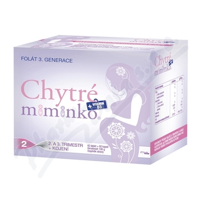 Chytr miminko methylfolt 2 s DHA tbl.60+cps.60