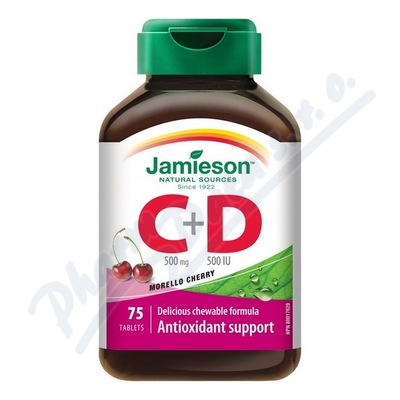 JAMIESON Vitamny C a D3 tee cucac tbl.75