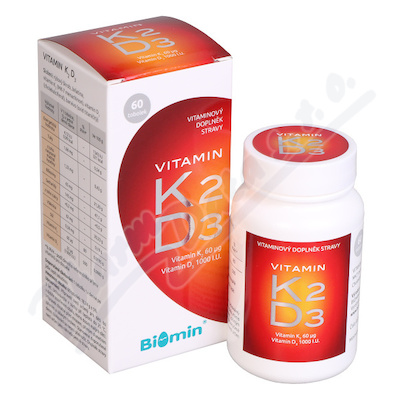 Biomin VITAMIN K2+D3 1000 I.U. 60 tob.