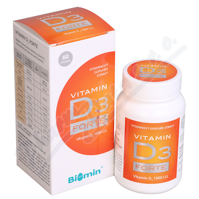 Biomin VITAMIN D3 FORTE 1000 I.U. 60 tob.