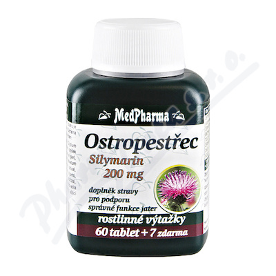 MedPharma Ostropestec (Silymarin 200mg) tbl.67