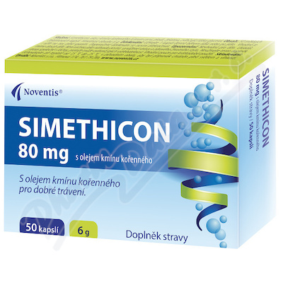 Simethicon 80mg s olejem kmnu koennho cps.50