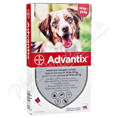 Advantix pro psy 10-25kg spot-on 4x2.5ml