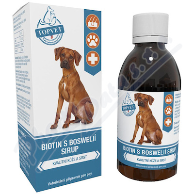 TOPVET Biotin s boswli vet.ppr.pro psy 200ml