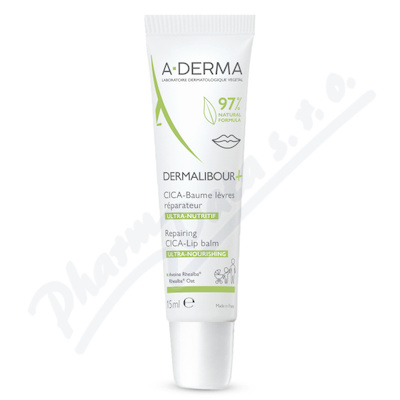 A-DERMA Dermalibour+ CICA Balzm na rty 15ml