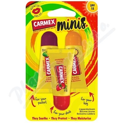 CARMEX Minis balzmy na rty SPF15 3ks