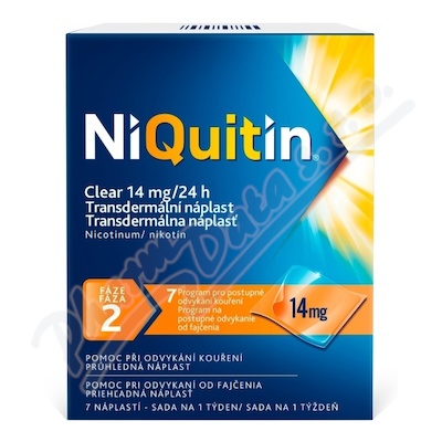 NiQuitin Clear 14mg-24h tdr.emp.7 II