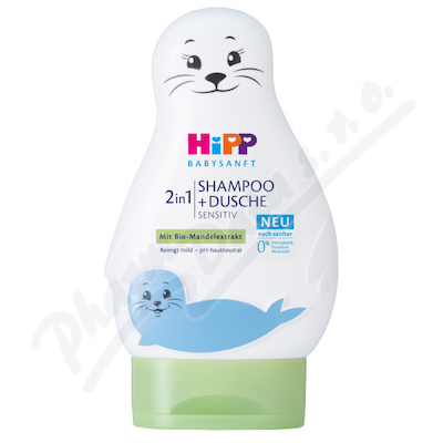 HiPP BabySANFT ampon vlasy a tlo Lachtan 200ml