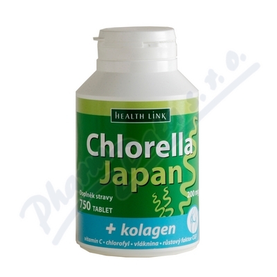 Chlorella Japan + kolagen tbl.750