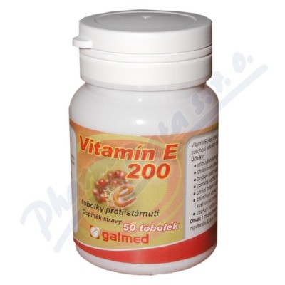 Vitamn E 200mg tob.50 Galmed